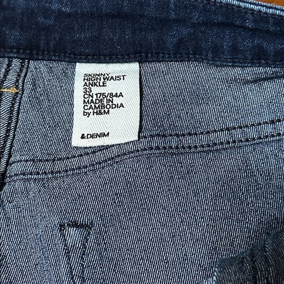 H&M Men’s Skinny High Waist Ankle Jeans, Sz 33 - Picture 2 of 5